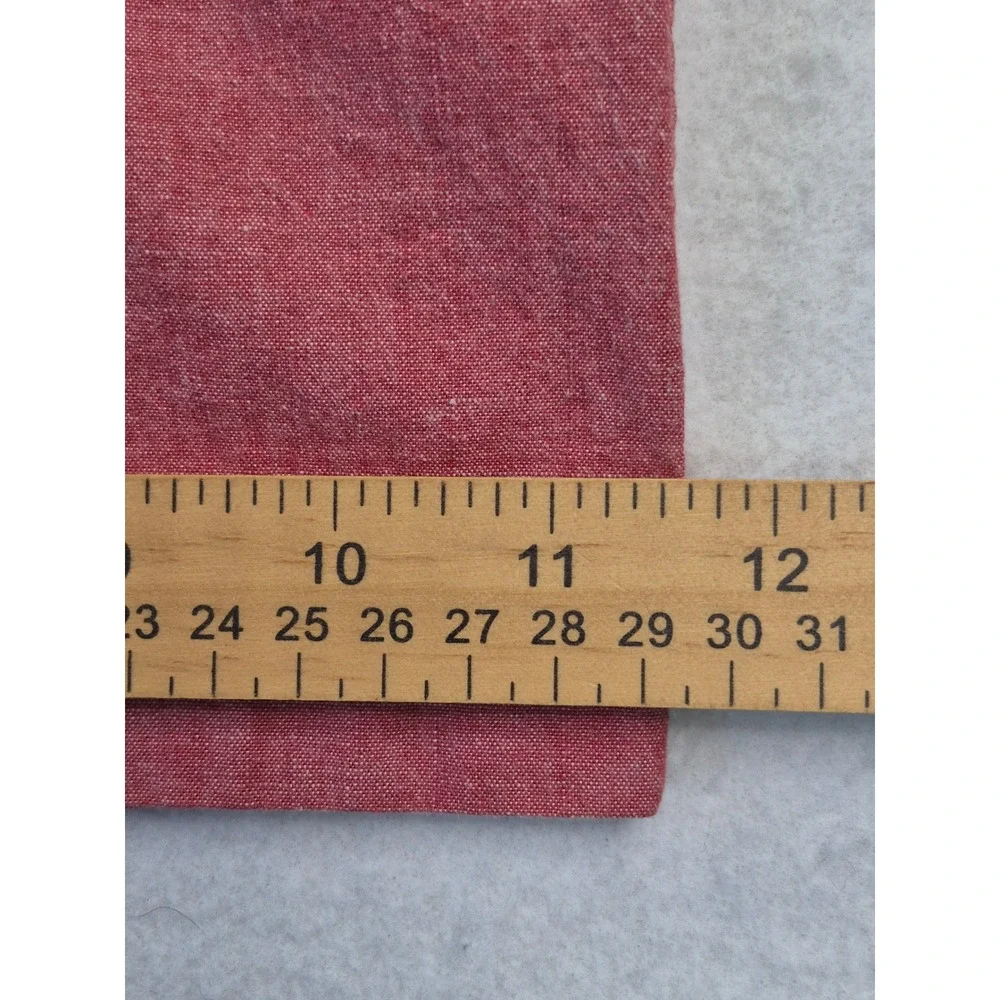 Banana Republic Mens 35 St Chambray Shorts Burnt Rust Red 100% Cotton 409825